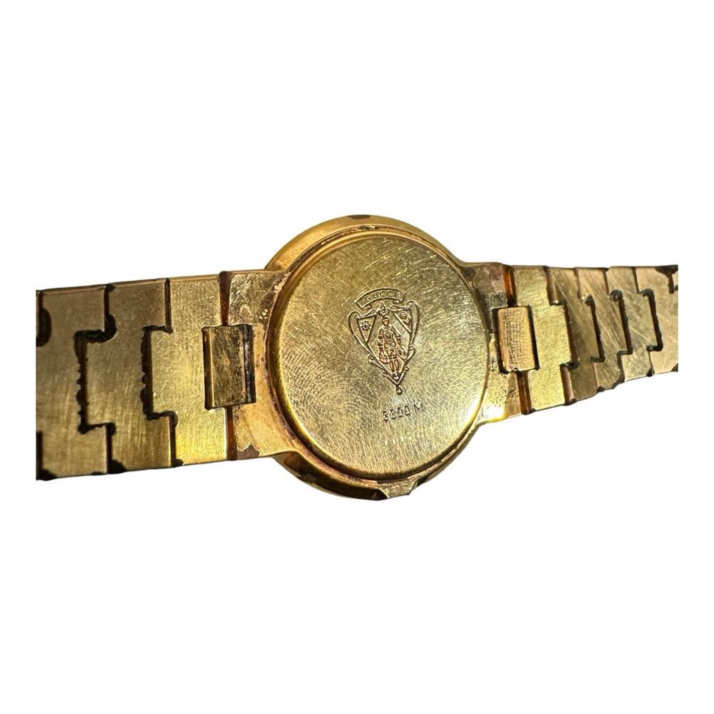 Vintage Gucci 3000M Gold Tone Swiss Quartz Watch w/ Box - Picture 5 of 11